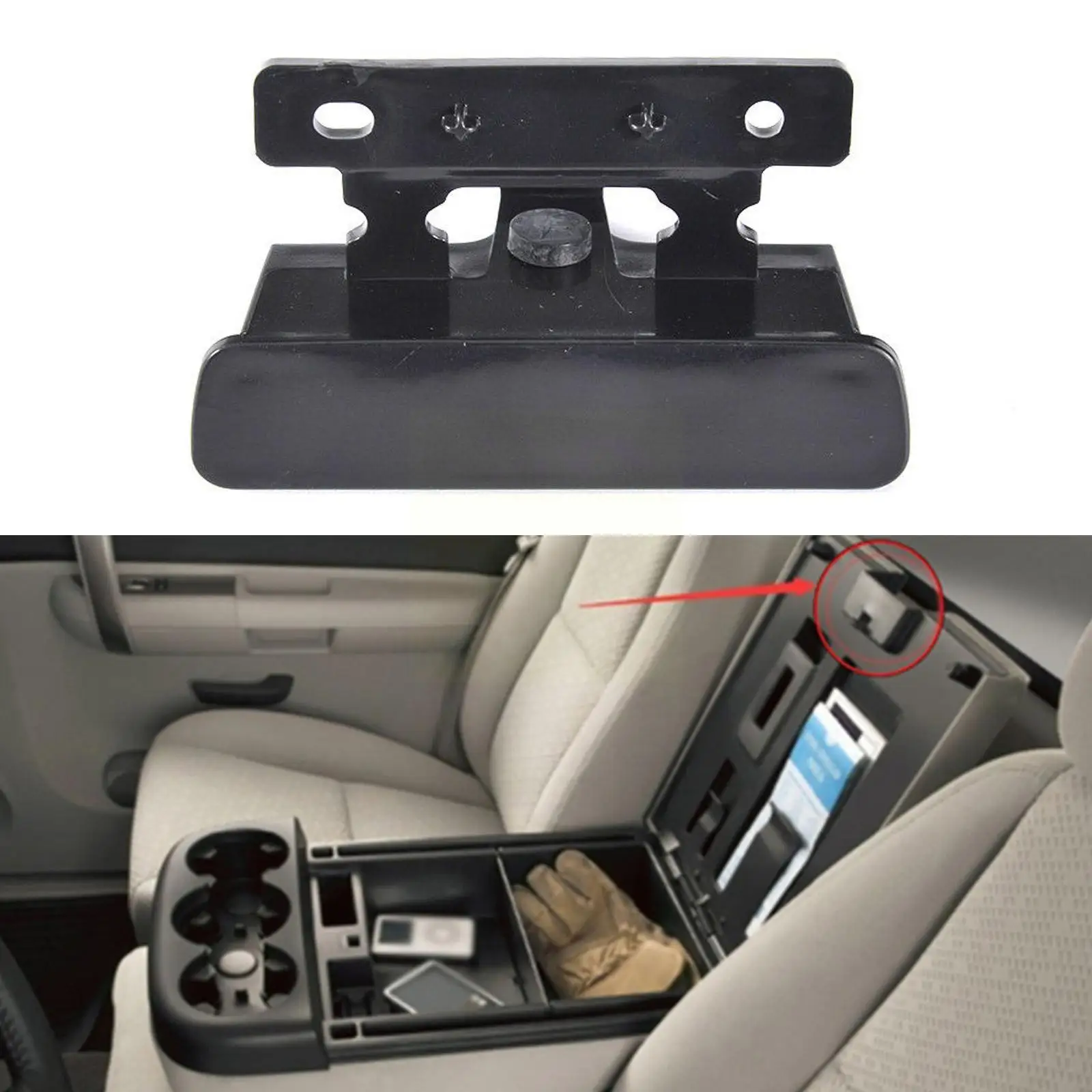

Car Center Console Armrest Latch for Chevrolet Avalanche Silverado Suburban 2007 2008 2009 2010 2011 2012 2013 2014 K5M9