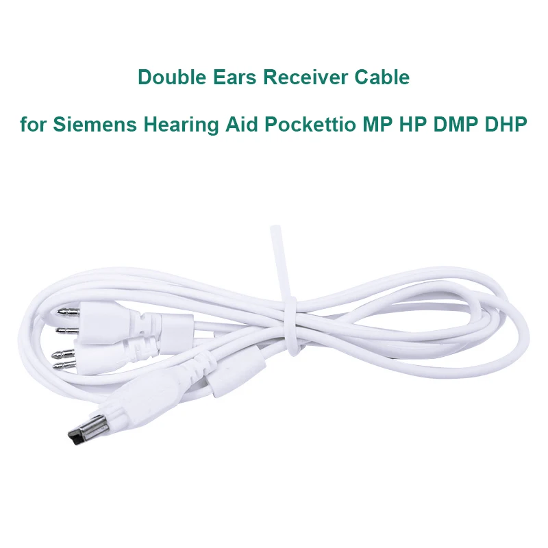 

Pocket Hearing Aid USB Cable Wire 2 Pin Siemens Hearing Aids Pockettio MP HP DMP DHP Ear Hearing Amplifier Devices Replacement