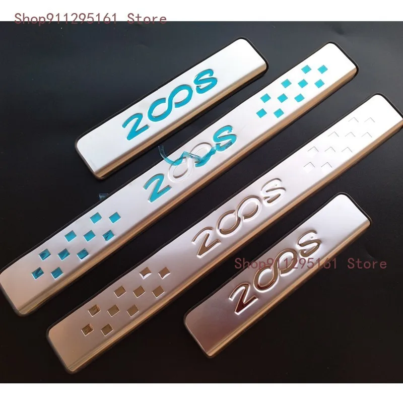 

Аксессуары из нержавеющей стали для 2014 -2017 Peugeot 2008 Накладка на порог Порог Защитная Наклейка