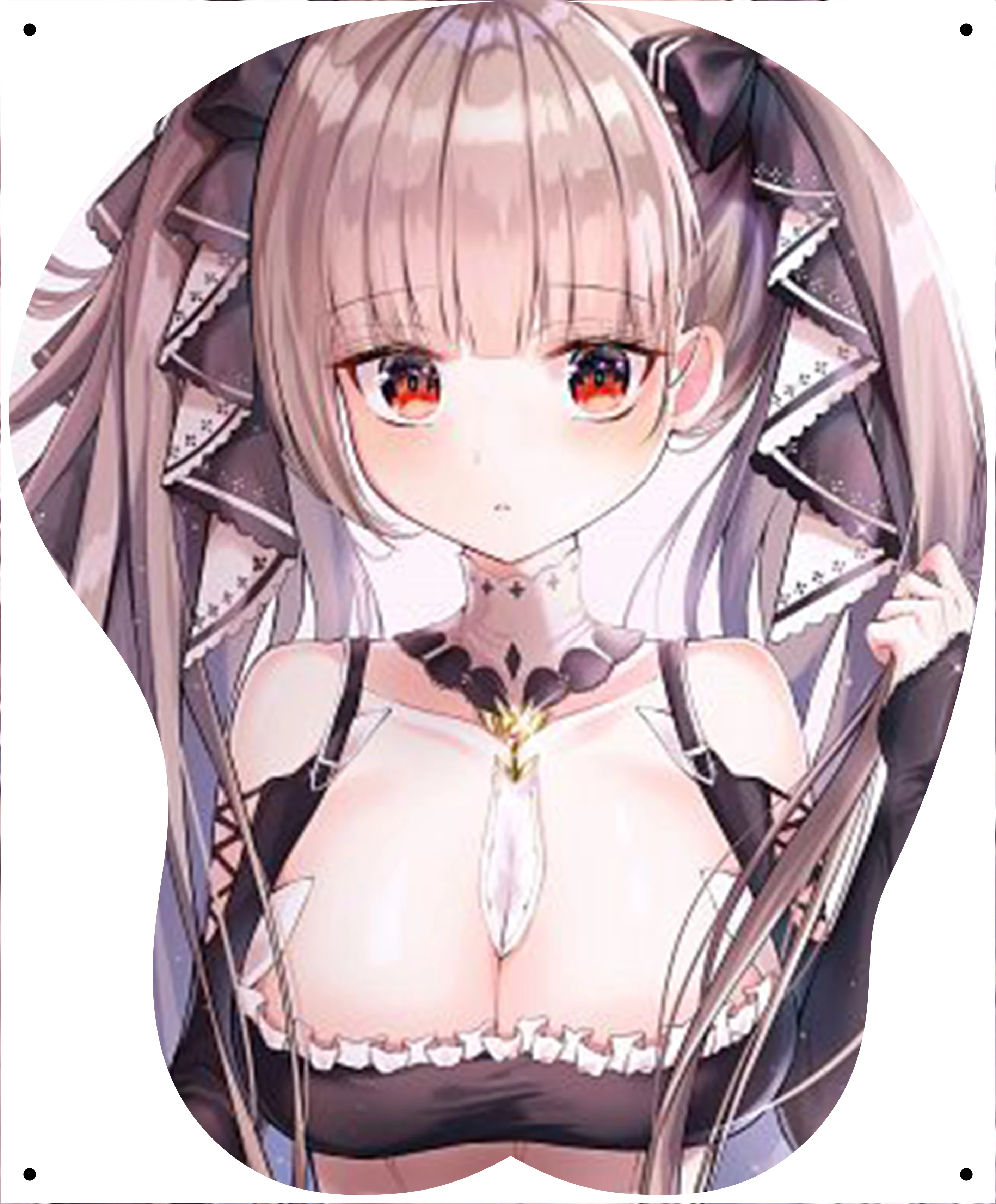 

Creative 3D Stereo Silicone Mouse Pad Anime Beauty Free Shipping