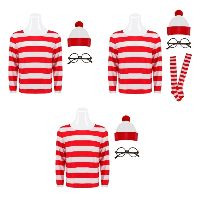 

Костюмы для косплея на Хэллоуин с шапкой для очков, набор костюмов на Хэллоуин для детей и взрослых