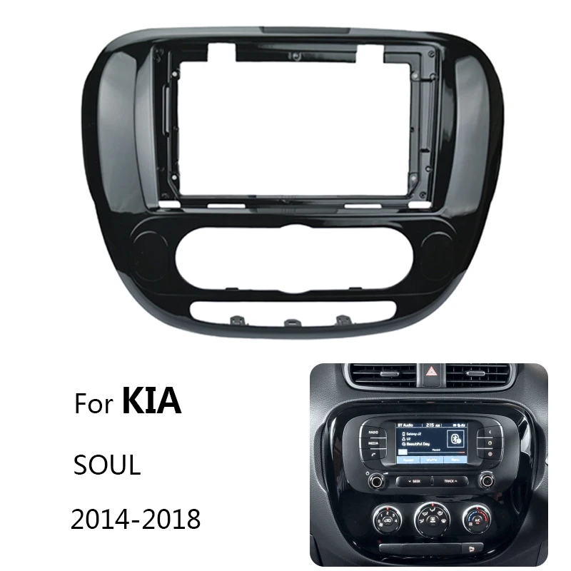 9-дюймовая Автомобильная Радио приборная панель Fascia Для KIA SOUL 2014-2018 автомобильная