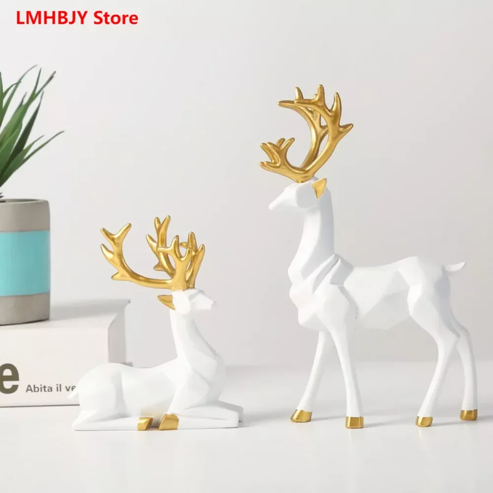 

Scandinavian Style Modern Origami Elk Ornaments Living Room TV Cabinet Wine Cabinet Moving Housewarming Gifts Home Decorations