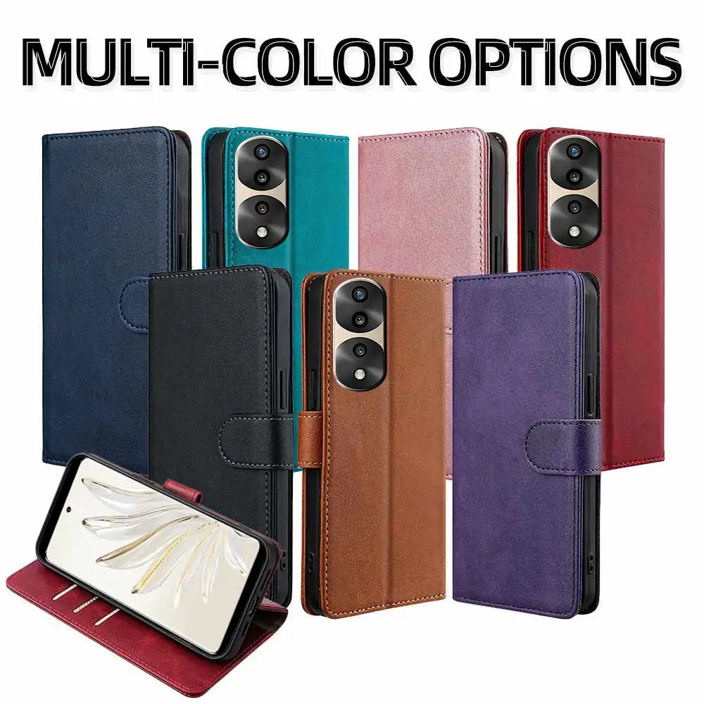 Чехол-книжка в деловом стиле для Honor 70 Pro Plus honor Lite кожаный флип-чехол с магнитной