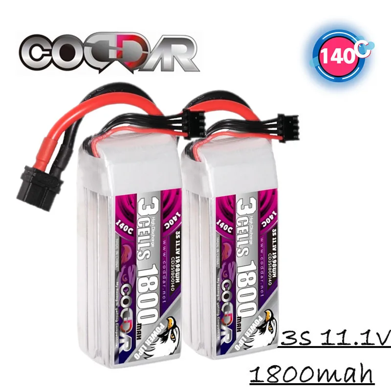 

Аккумулятор CODDAR Lipo 3S, 11,1 В, 1800 мАч, c