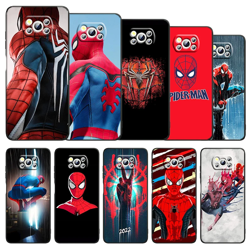 

Spider-Man Super Hero Phone Xiaomi Civi Mi Poco X3 NFC F3 GT M4 M3 M2 X2 F2 Pro C3 F1 Silicone TPU Cover