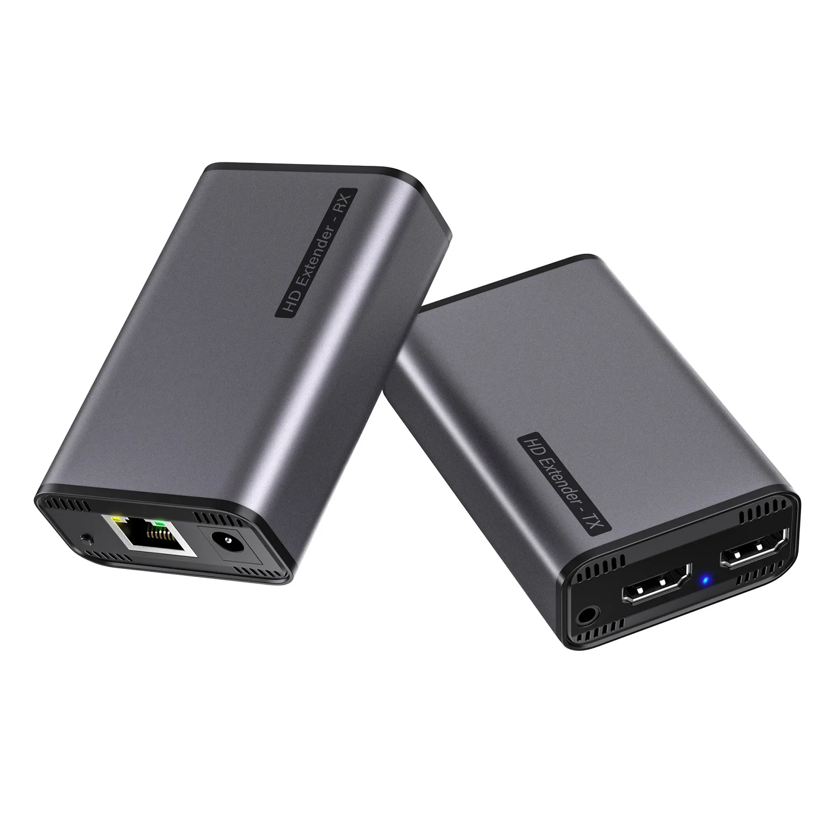

-Compatible To RJ45 Single Network Cable Extender 200M High-Definition Lossless Transmission Transmitter(US Plug)