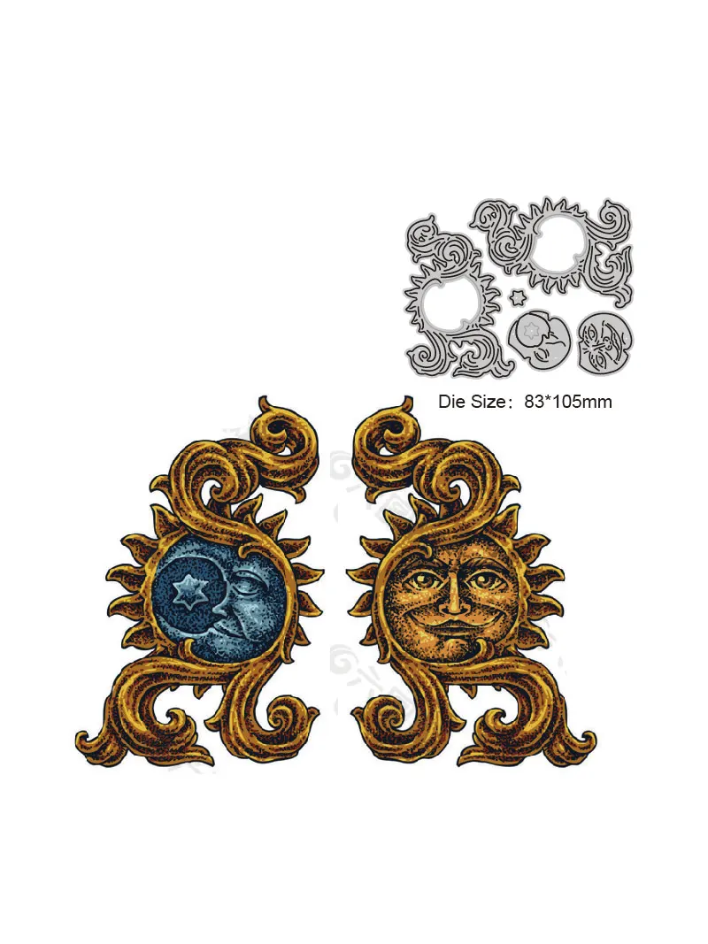 Ретро штамп в виде жука черепа крыльев глаз металлическая высечка для