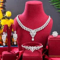 missvikki new trendy wedding jewelry sets for women wedding party zircon cz african dubai bridal jewelry set dance party