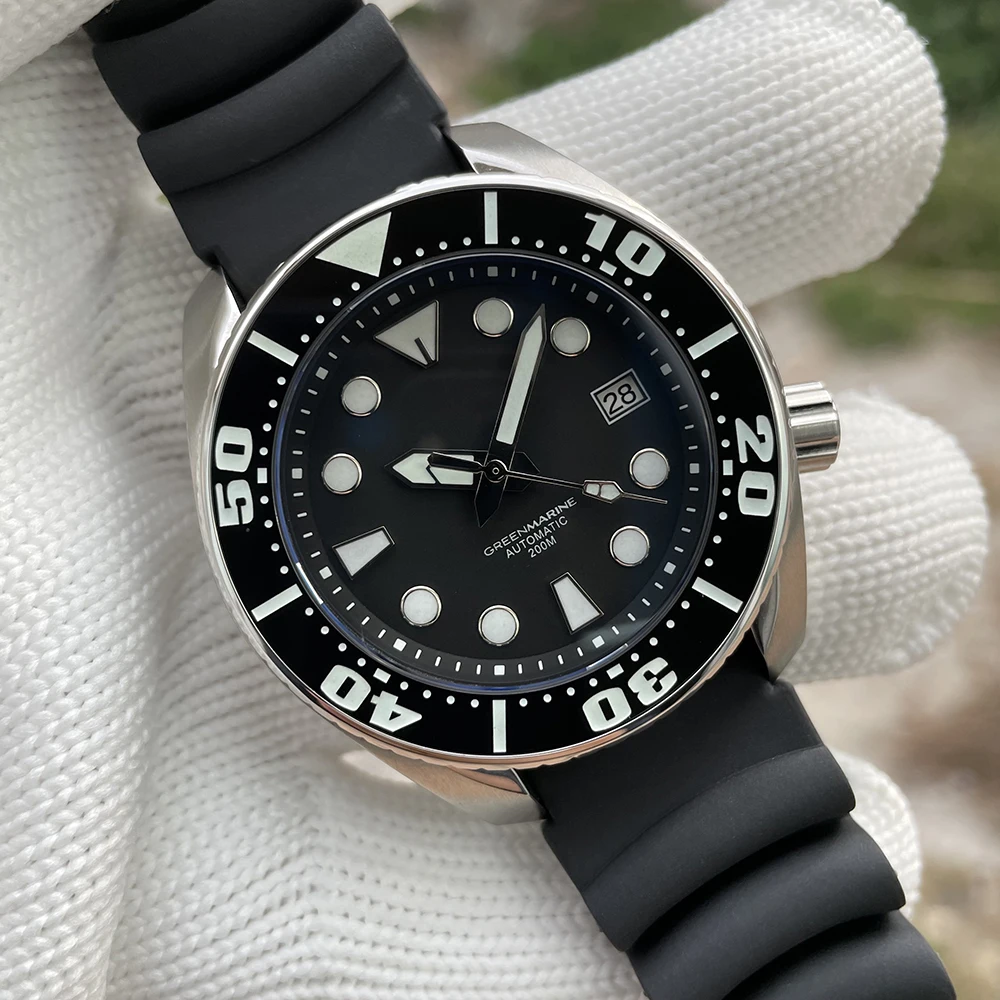 

STEELDIVE Design Dive Watch SD1971 Mechanical Wristwatch Ceramic Bezel BGW9 Blue Luminous Automatic NH35 Movement Watch For Men