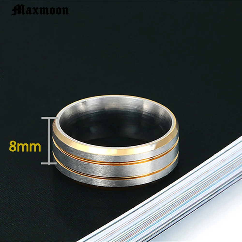 Maxmoon модные ювелирные изделия круглые кольца с цирконом для мужчин и женщин