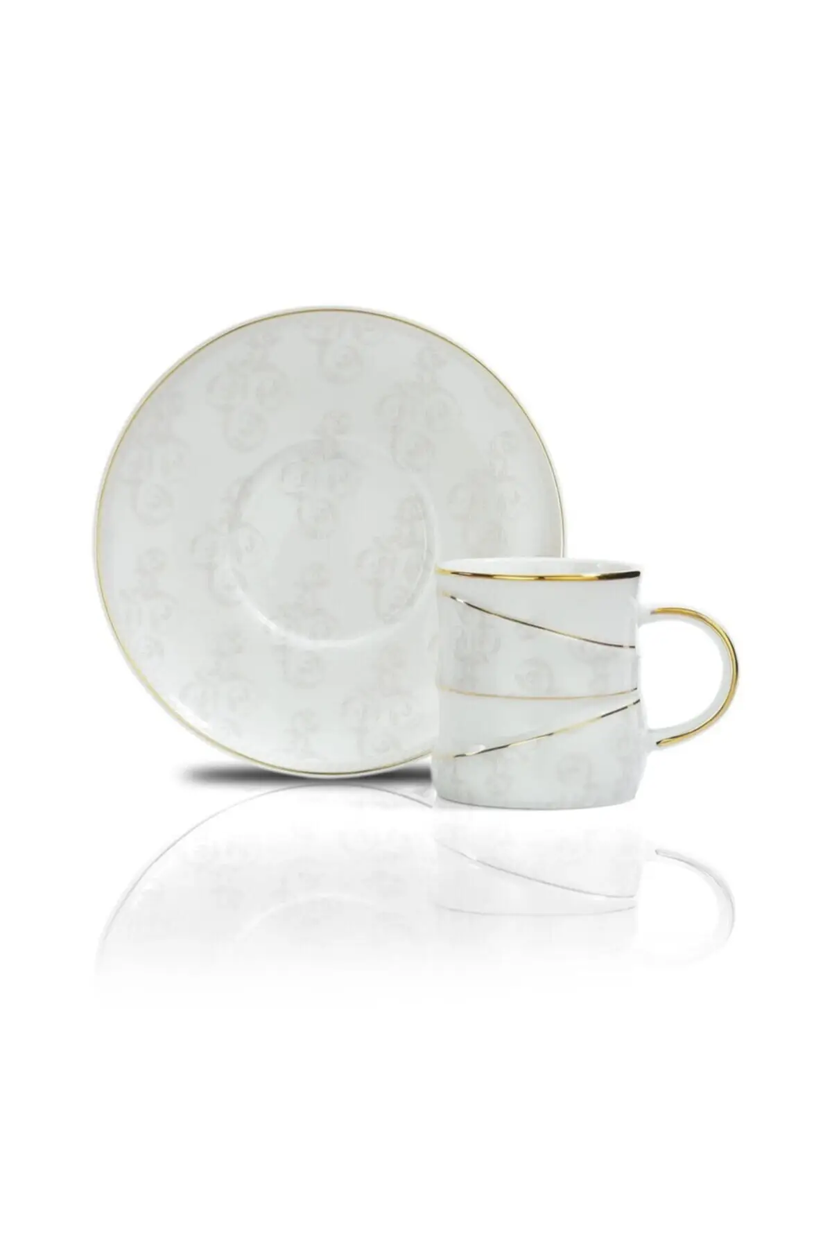 

Amazing Turkish Greek Arabic Coffee & Espresso Cup Set Noble 12 PR. Coffee Cup Set - Gold - 01