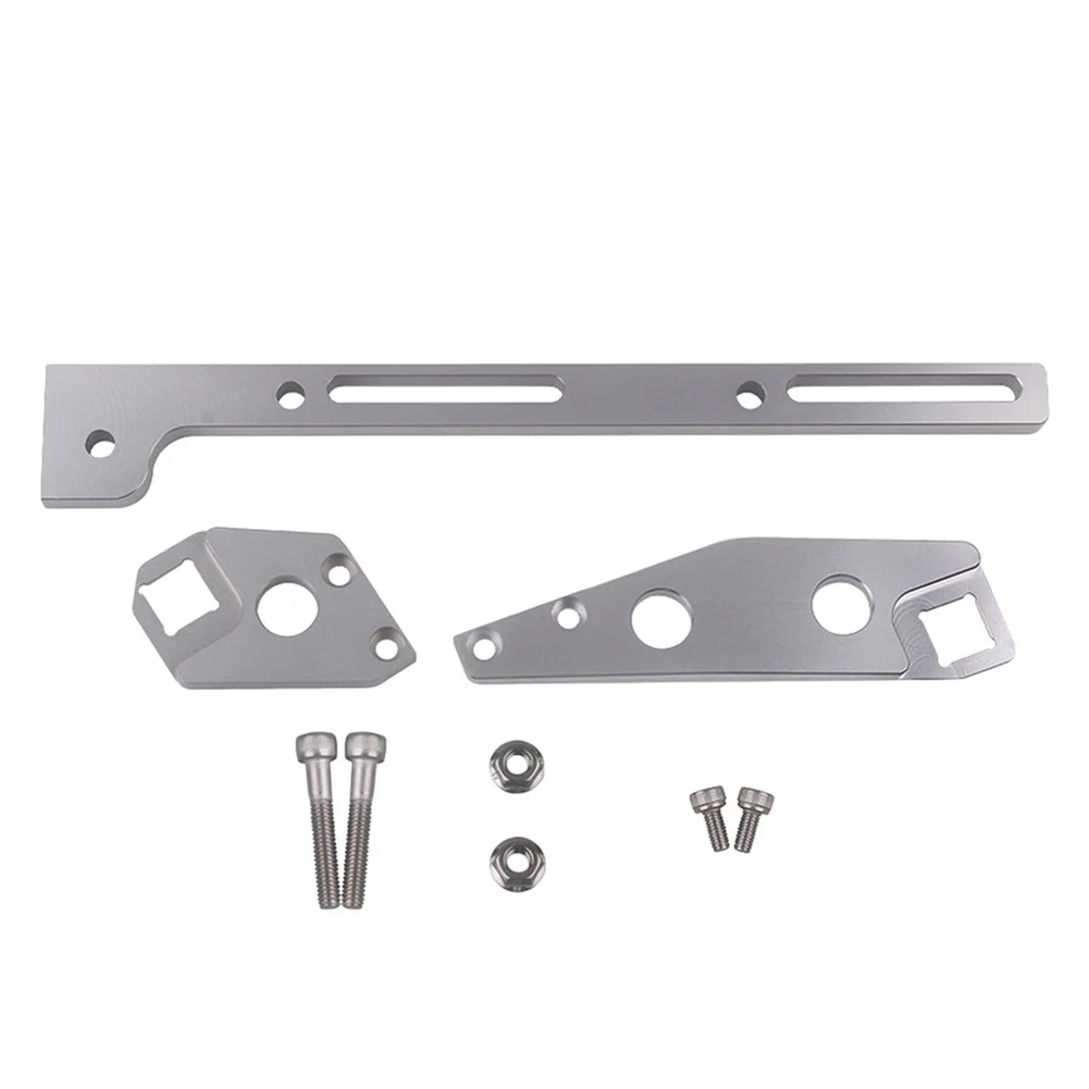 

Brand New Bracket Throttle Cable Intake Kit Manifold Metal Parts Silver