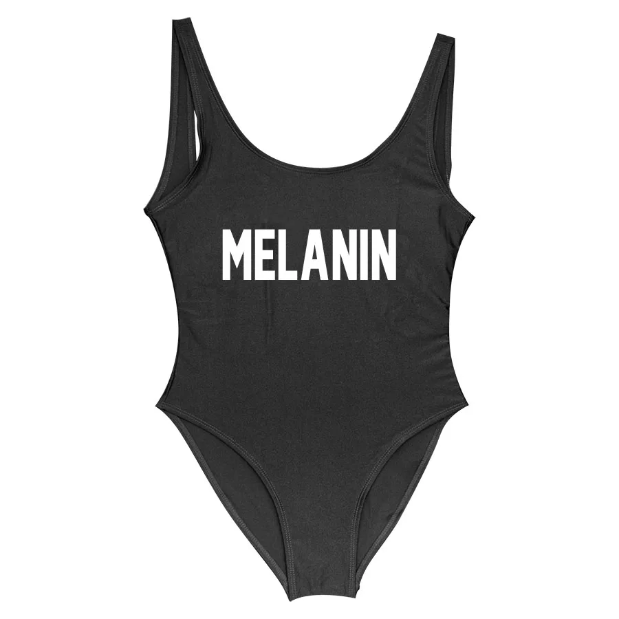 

Sexy Swimwear Women One Piece Swimsuit MELANIN High Cut Bathing Suit Black Monokini Bodysuit One Piece Swimsuits Bodysuits