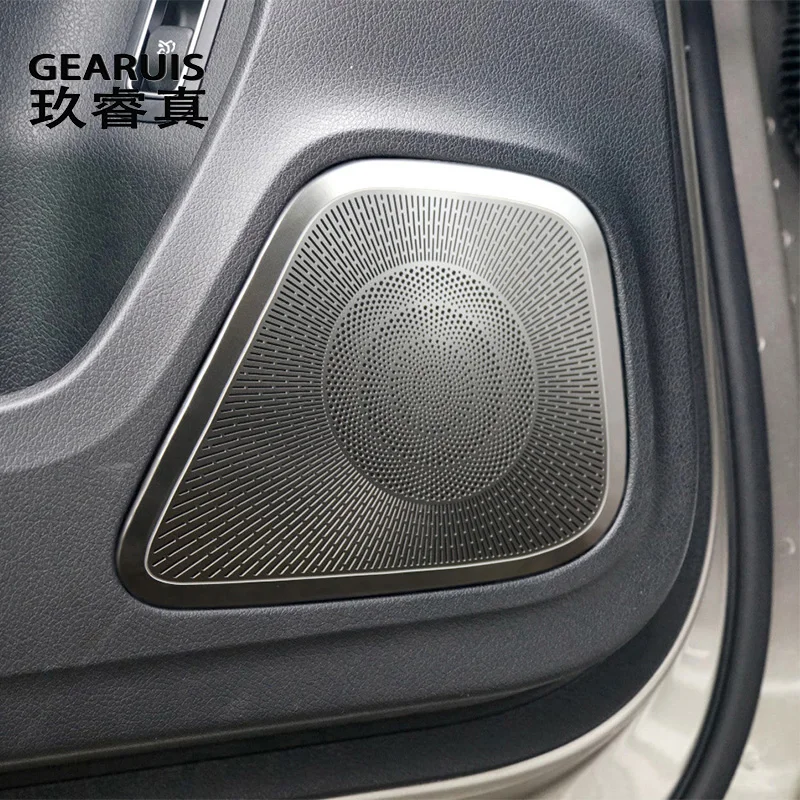 

For Mercedes Benz A B Class W177 V177 GLB X247 W247 Car Door Panel Loudspeaker Pad Stereo Audio Speaker Cover Trim Frame Sticker