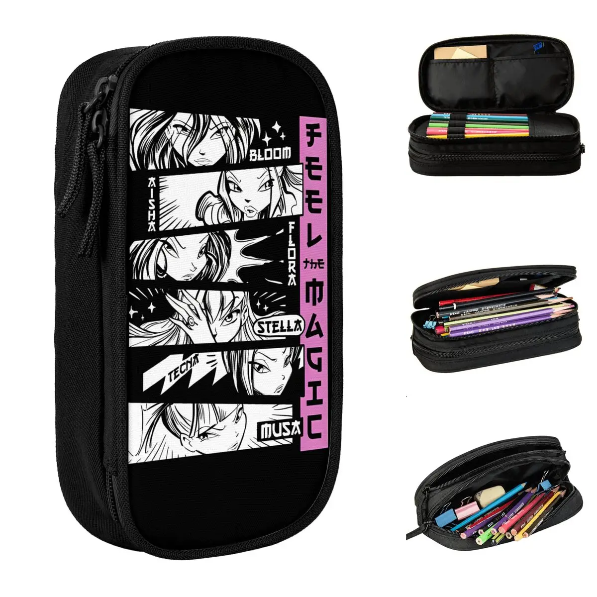 W-Winx Clubs мультяшный пенал Fairy Beauty аниме держатель для ручек студентов сумки