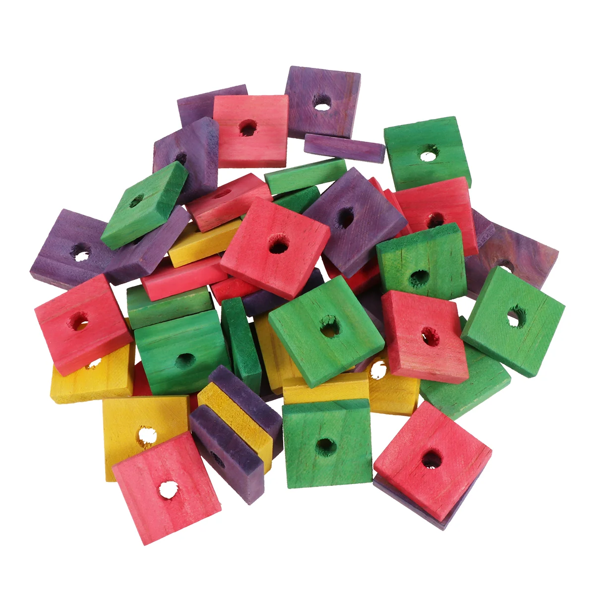 

Toys Parrot Bird Toy Cage Birds Bite Chewing Wooden Wood Parakeet Chew Accessories Diy Perches Biting Parts Chip Pendant Blocks