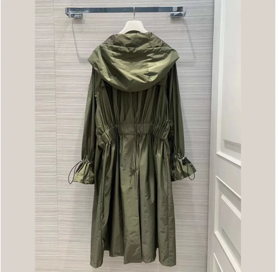 

2023 New spring Thin Women's Mid-length Slim Waist Fashion Sun Protection Clothing UV Protection Breathable Jacket