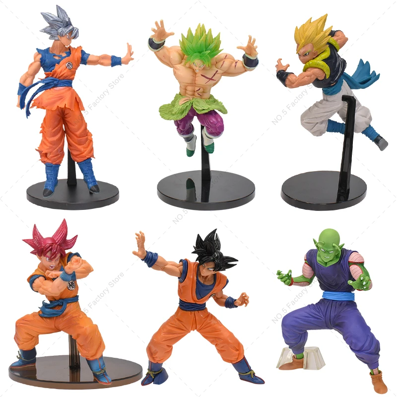 

Anime Super Saiyan Figure Dragon Ball Z Gogeta Broli Broly Son Goku Kakarotto Piccolo Figurine Doll Model Christmas Gifts Toy