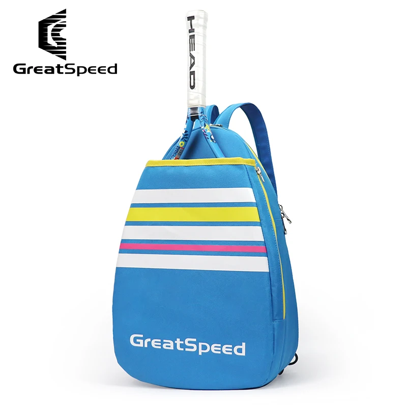 Greatspeed Tennis Backpack for Kids 2 Rackets Sports Shoulder Bags Polyester 2 in 1 Children Teenagers Badminton Bag