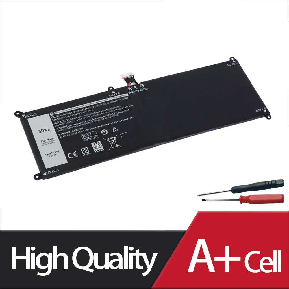 Аккумулятор для ноутбука DELL Latitude XPS 12 7000 7275 9250 9TV5X 7 6 В 30WH |