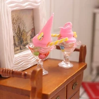 doll house food resin realistic small bright color simulated 112 miniature ice cream model pretend toy for micro landscape