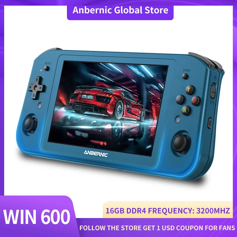 

Мини-ПК Anbernic Win600 игровой ноутбук AMD Athlon Silver 3020e/3050e 5,94 дюймов портативная игровая консоль 1280*720 Windows 11