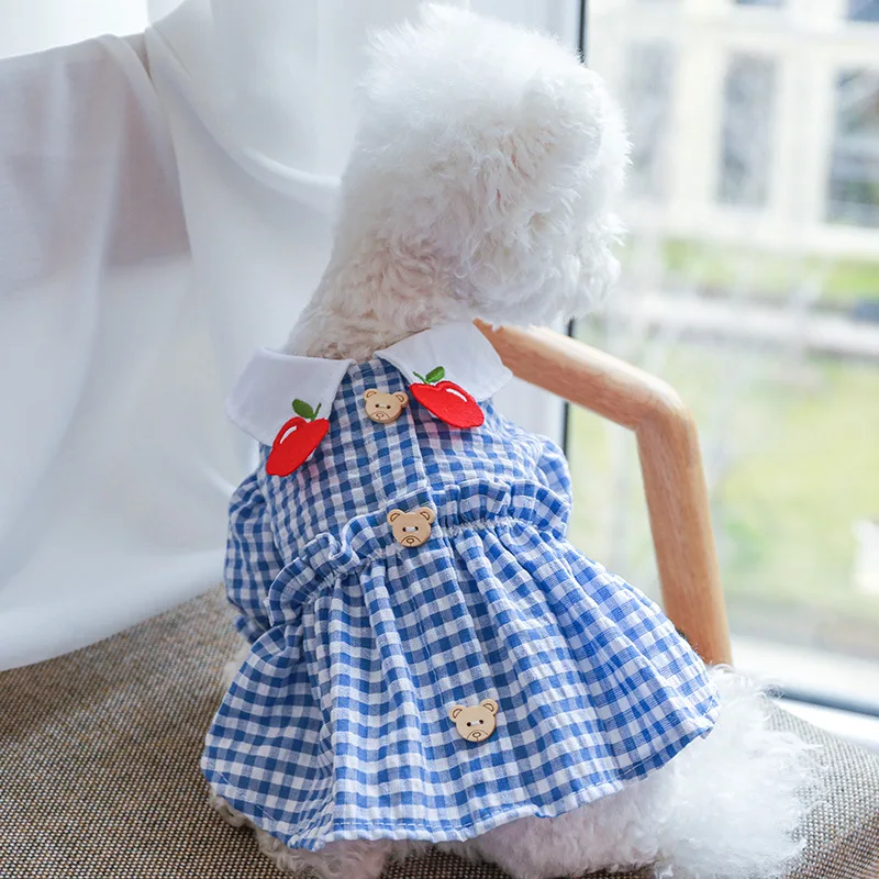 

Dog Cat Clothes Teddy Bichon Dog Clothes Ropa Perro Chihuahua Skirt Puppy Princess Dress Yorkshire PApple Collar Princess Skirt