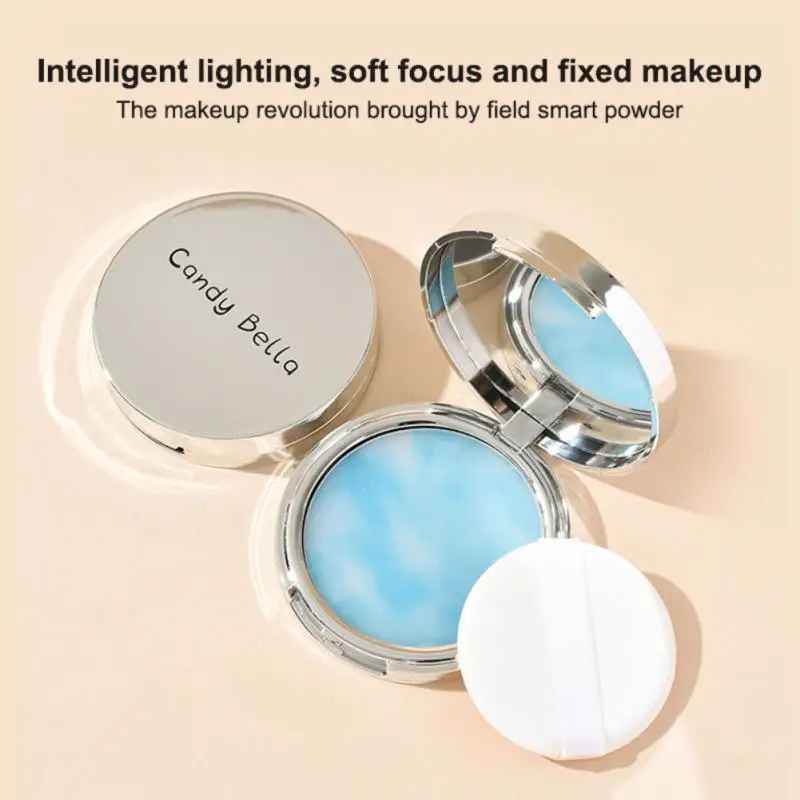 

The Blue Sky Oil Control Long-lasting Powder Cake with Powder Puff Makeup Powder Waterproof Face Powder Full Coverage Pores