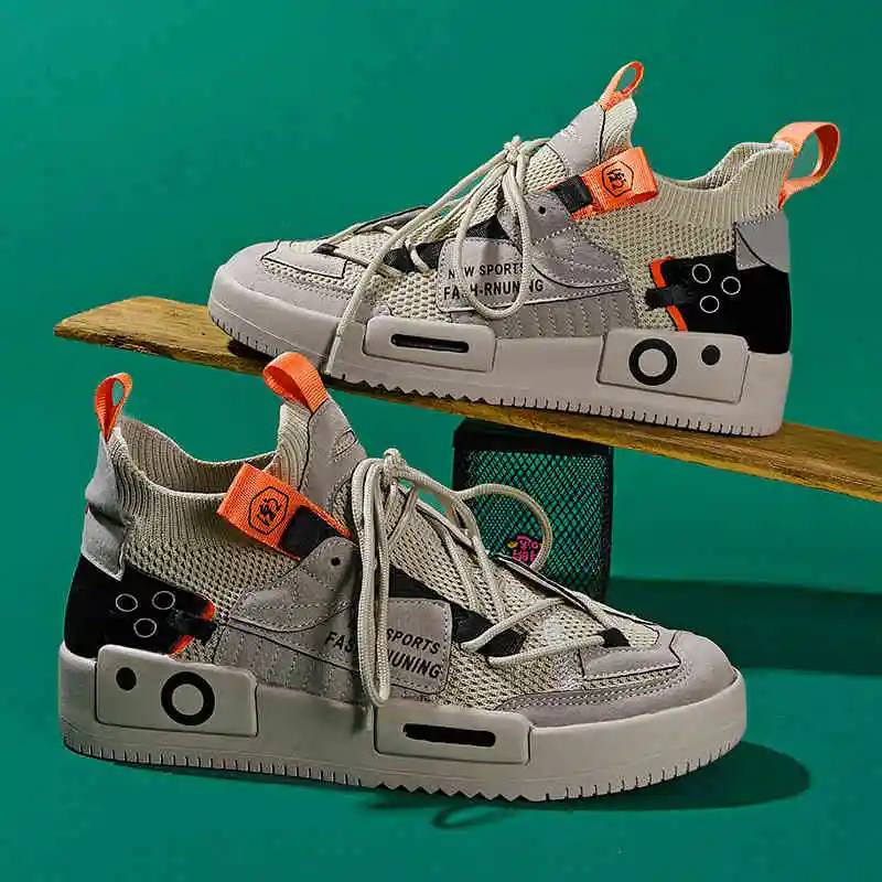 Кроссовки Shose мужские кожаные повседневная обувь для тенниса увеличивающие рост