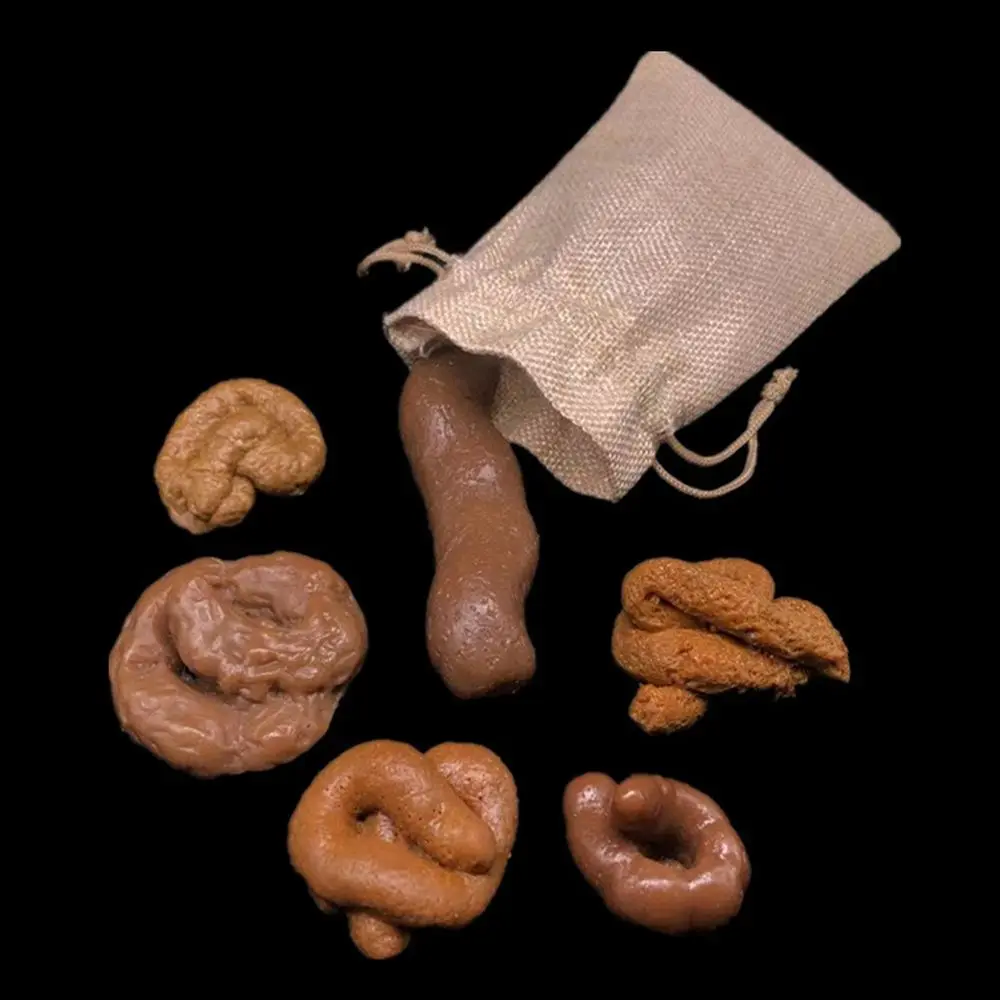 

6Pcs Turd Mischief Gadget Squish Fool's Holiday Tricky Toys Realistic Shit Gift Fake Poop Funny Toys Prank