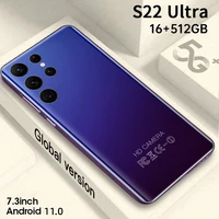 2022 new smart phone s22 ultra 7 3 inch 16gb512gb 6000mah 5g network unlocked smartphone android global version mobile phones
