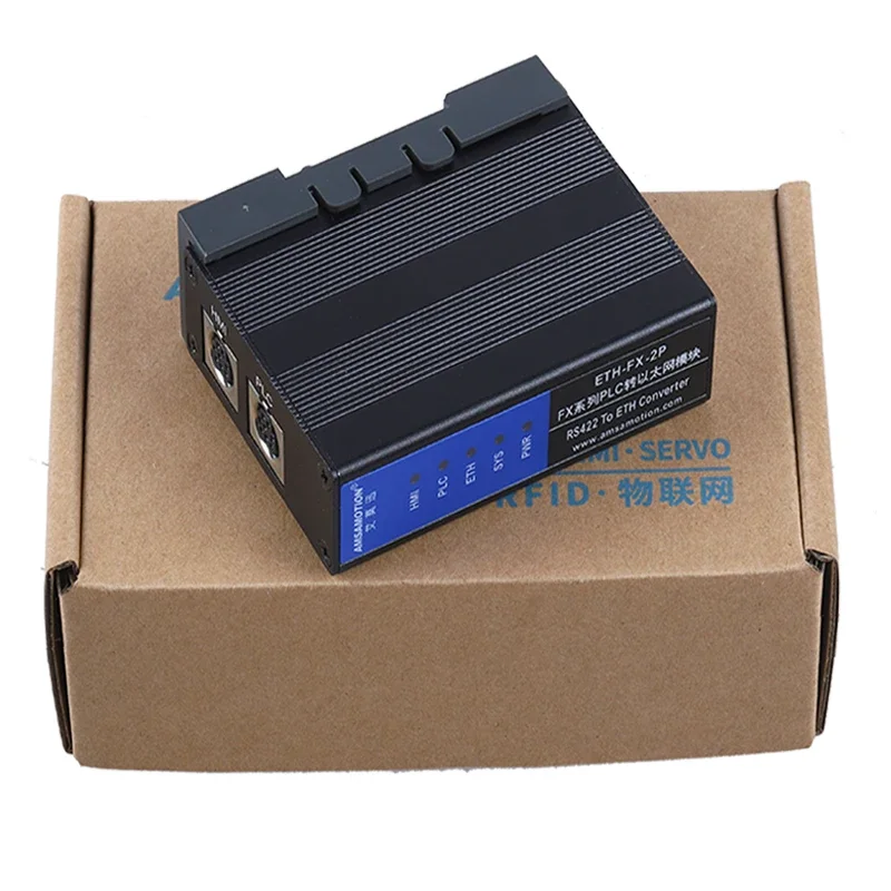 ETH-FX-2P RS422 к Ethernet-конвертеру ПЛК-модуль для Mitsubishi FX FX1N/1NC FX2N/2NC FX3U/3U FX3G/3GA/3GC FX3S Series PLC