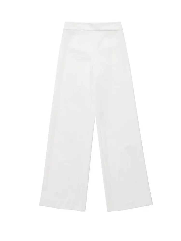 

Nlzgmsj ZBZA Vintage Women Pant Stylish Casual High Waisted Business Lady Suit Trousers 2022 Spring Summer Pantalon Femme 202202