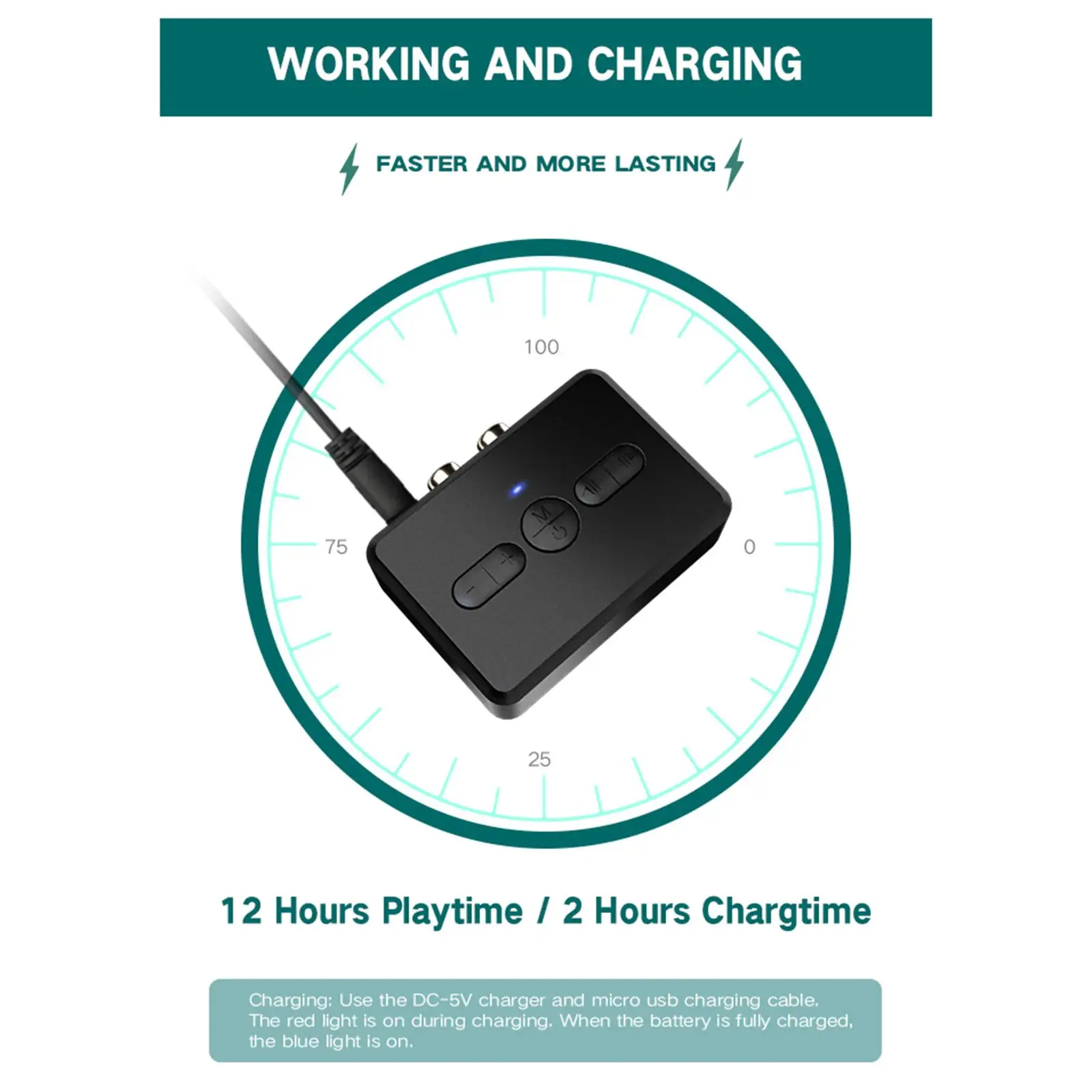 5.0 Передатчик-приемник RT01 с микрофоном AUX для наушников