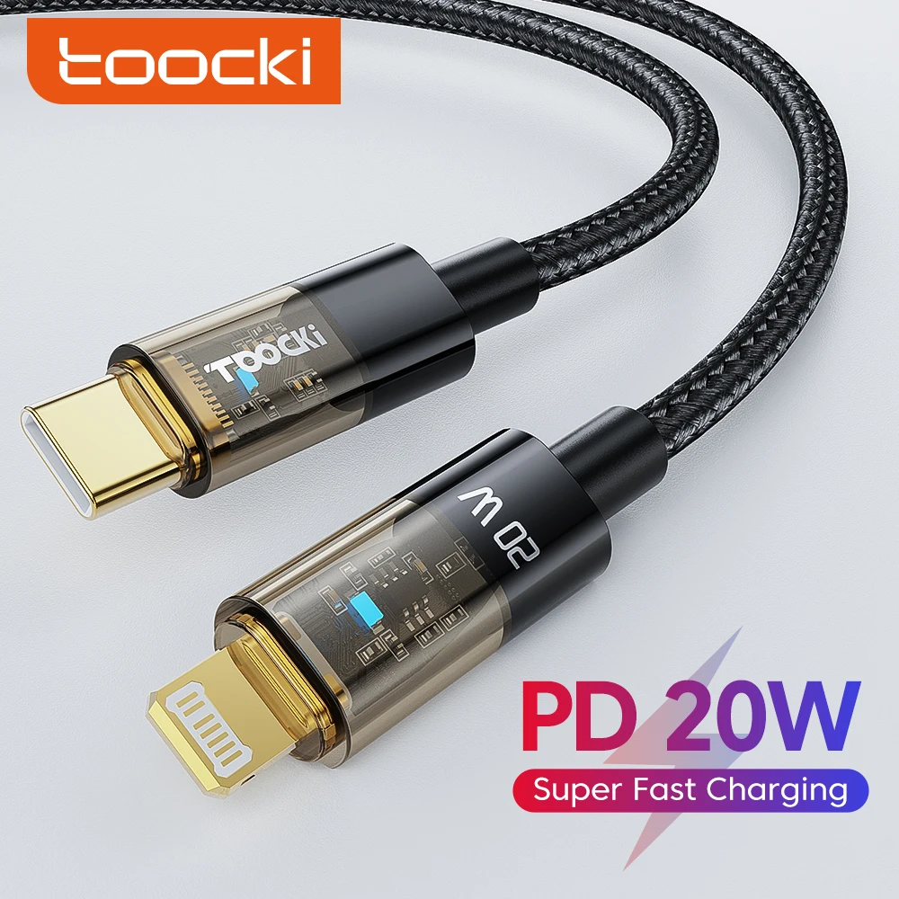 

USB-кабель Toocki PD, 20 Вт, для iPhone 13/12/11 Pro Max/Mini/XR/XS/iPad/Macbook