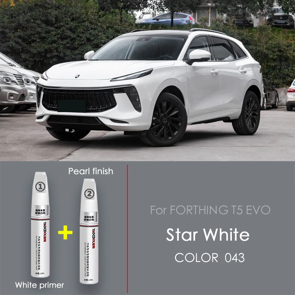 Для Forthing T5 Evo 2020-2025 CMP краска для ретуши, ремонт царапин и автомобильные аксессуары Star Белый Желтый фёдор ибатович раззаков ефремовы без ретуши
