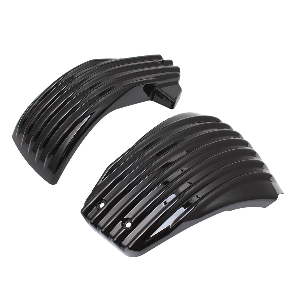 Мотоциклетные черные боковые обтекатели на батарейках для Harley Softail M8 Street BOB 2018-2021