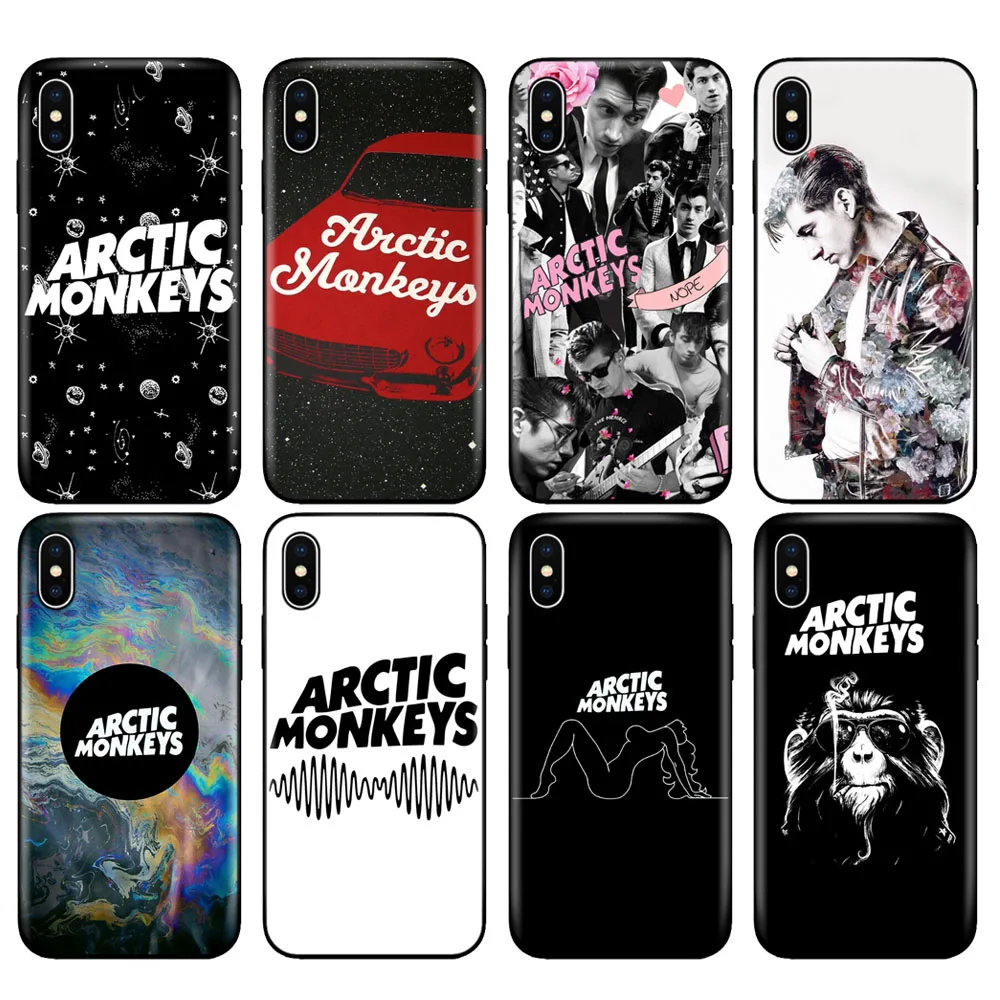 

Black tpu case for iphone 5 5s SE 2020 6 6s 7 8 plus X 10 XR XS 11 pro MAX silicon cover case ARCTIC MONKEYS