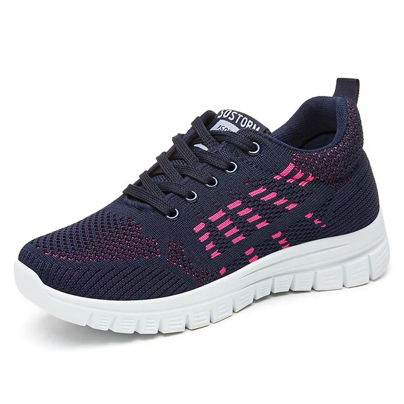 Women Lightweight Sneakers Fashion Breathable Running Sports Shoes Flat Gym Trail Trainers Tennis Shoe Big Size 35-42 Zapatos De