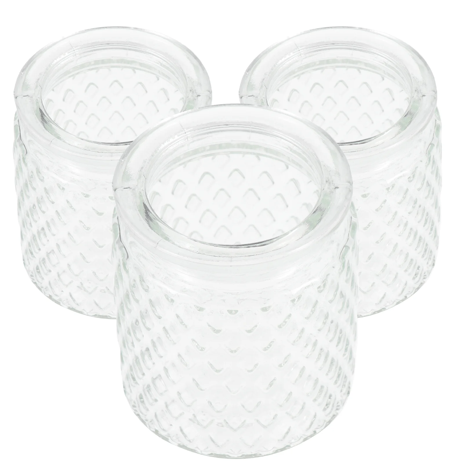 

Glass Holder Jar Cup Tealight Cups Scented Clear Container Candy Aromatherapy Making Storage Stand Jars Tins Vintagevotive Diy