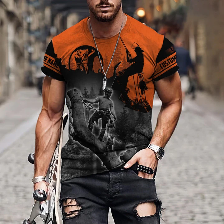 

Arborist Graphic Men's T-Shirt For Men Clothing Unisex 3D Printed Summer Top Short Sleeve Fashion Casual Tee Shirt Streetwear