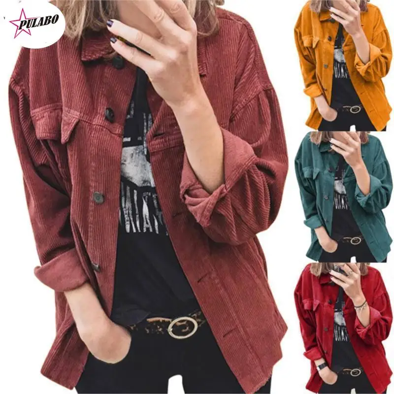 

Блузка PULABO y2k Женская плотная теплая рубашка Женская Повседневная Блузка на пуговицах Женские рубашки Блузка с карманами