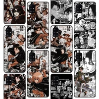 attack on titan anime phone case for samsung galaxy a51 a52 a71 a72 a42 a32 a22 a12 5g a02s a31 a21s m12 m21 m31s m32 cover coqu