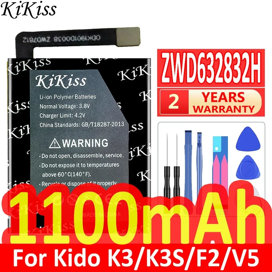 Аккумулятор KiKiss 1100 мАч ZWD 632832 H для Kido K3 K3S F2 V5/для 360 8X P1 W920 SE5 W901 W910 W907 W915