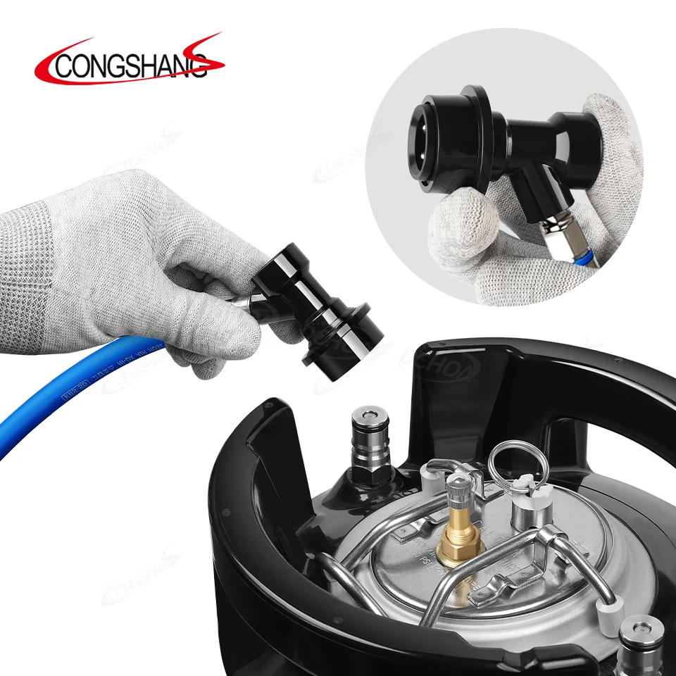 CONGSHANG Резервуар из нержавеющей стали объемом 19 л 5 галлонов с системой