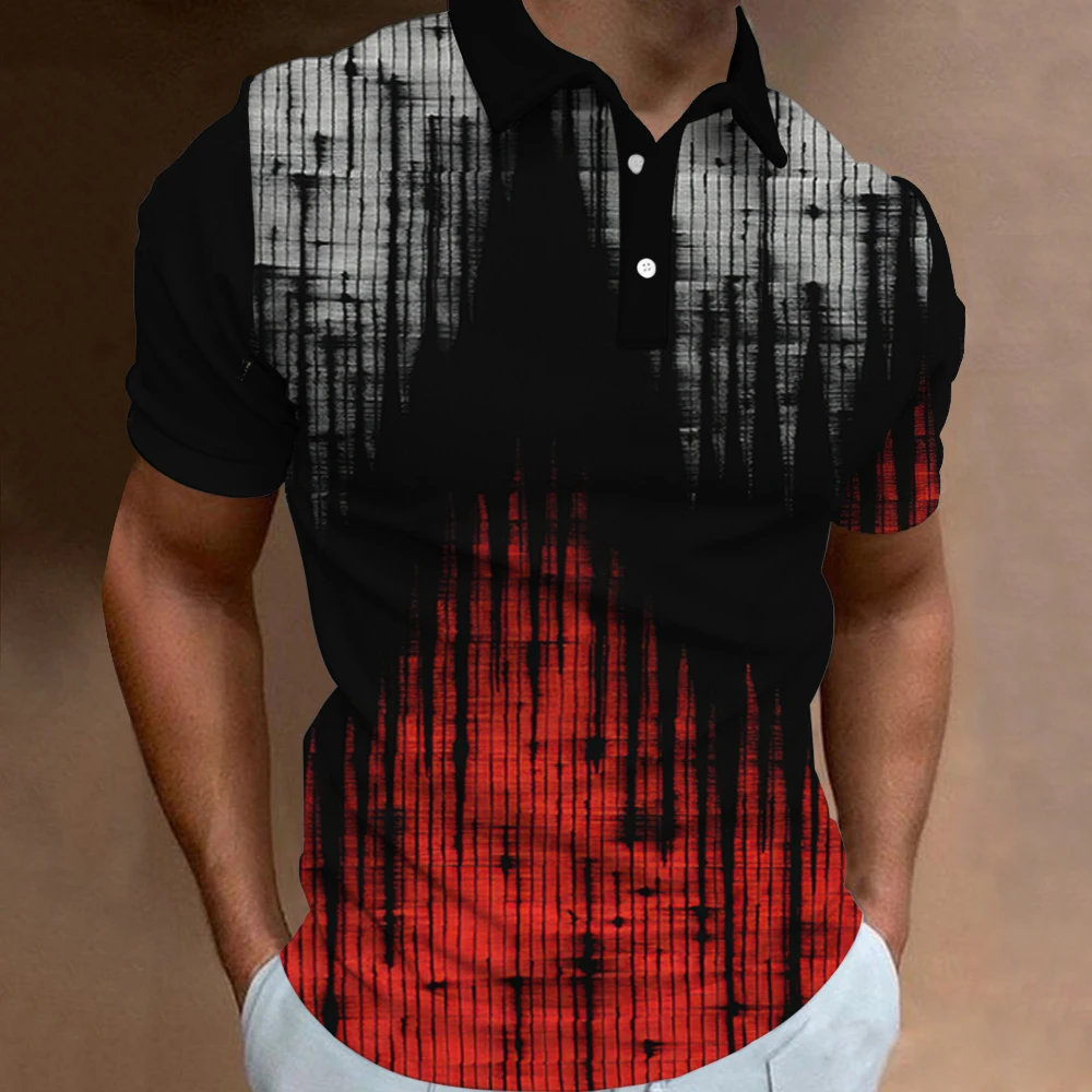 Рисунок 6 - Рубашка-поло мужская с принтом каракули