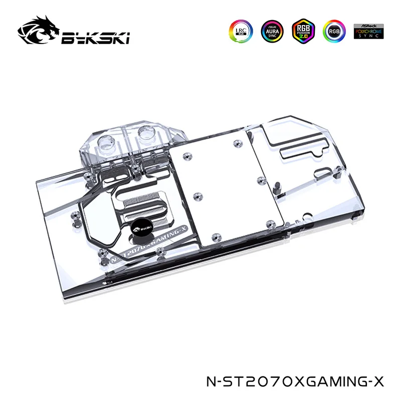 Водный блок Bykski для ZOTAC GeForce RTX2070,2060 Super 8GD6 X GAMING OC V2,GTX 1660Ti 6GD6 X GAMING,N-ST2070XGAMING-X