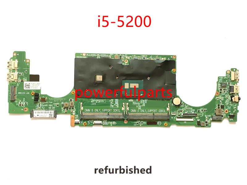 

Восстановленная материнская плата для Dell Inspiron 7548 с фотопроцессором 0R9T31 i5-5200 R9T31 DA0AM6MB8F1, работает хорошо