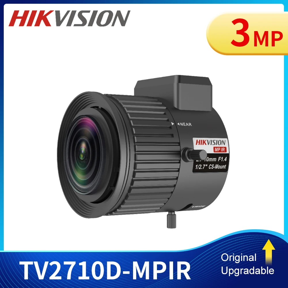 

Hikvision Camera Lens Vari-focal 2.7-10mm Auto Iris DC Drive 3MP IR TV2710D-MPIR